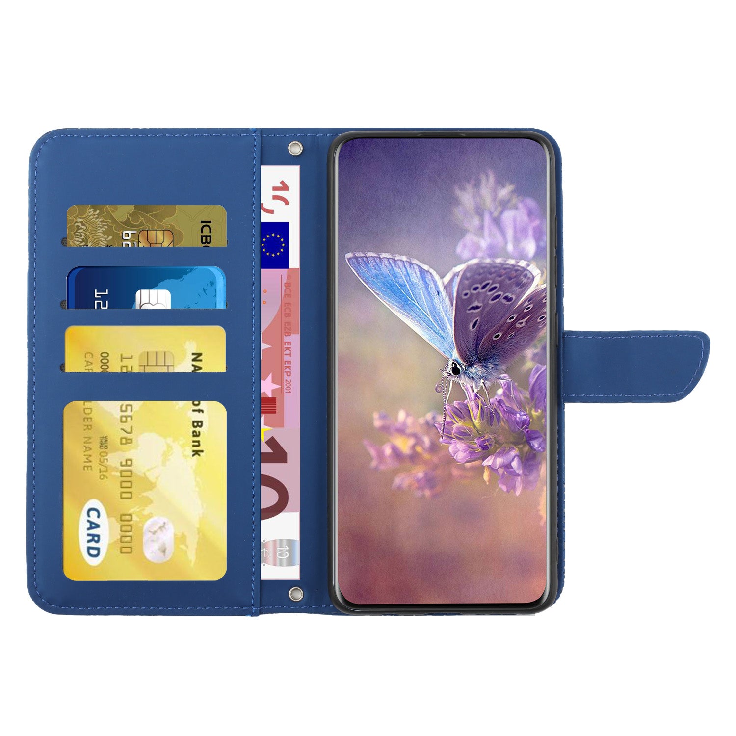 HT03 Phone Case for Samsung Galaxy M14 5G PU Leather Butterfly Flowers Stand Wallet Cover with Strap HT03 Phone Case for Samsung Galaxy M14 5G PU Leather Butterfly Flowers Stand Wallet Cover with Strap